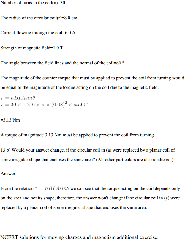 HBSE 12th Class Physics Solutions Chapter 4 Moving Charges and Magnetism 11