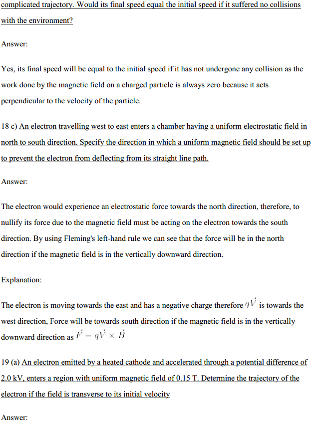 HBSE 12th Class Physics Solutions Chapter 4 Moving Charges and Magnetism 18