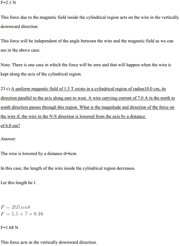 HBSE 12th Class Physics Solutions Chapter 4 Moving Charges and Magnetism 25