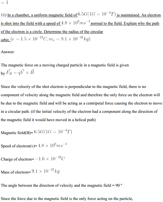 HBSE 12th Class Physics Solutions Chapter 4 Moving Charges and Magnetism 9
