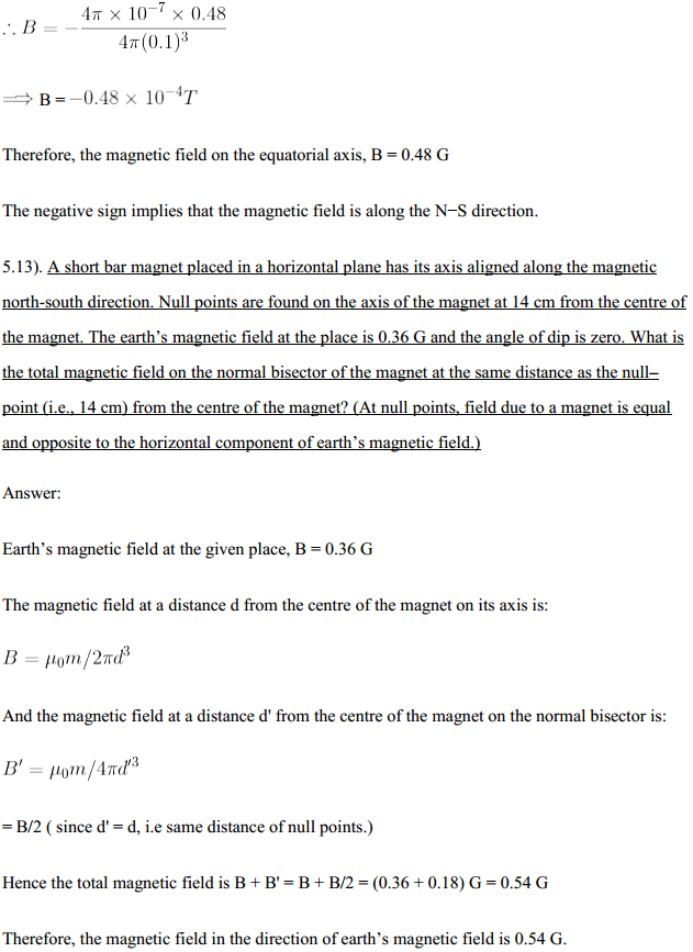 HBSE 12th Class Physics Solutions Chapter 5 Magnetism and Matter 16