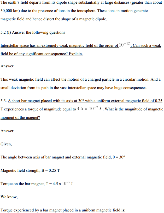 HBSE 12th Class Physics Solutions Chapter 5 Magnetism and Matter 5