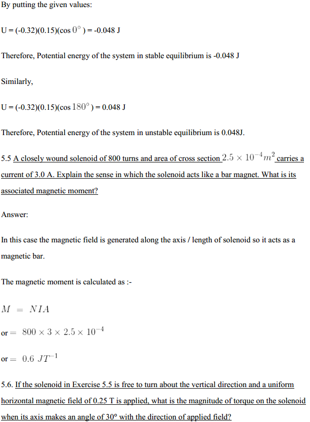 HBSE 12th Class Physics Solutions Chapter 5 Magnetism and Matter 7