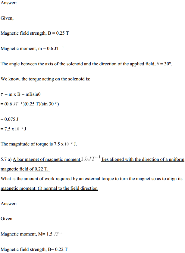 HBSE 12th Class Physics Solutions Chapter 5 Magnetism and Matter 8