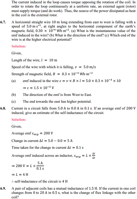 HBSE 12th Class Physics Solutions Chapter 6 Electromagnetic Induction 7