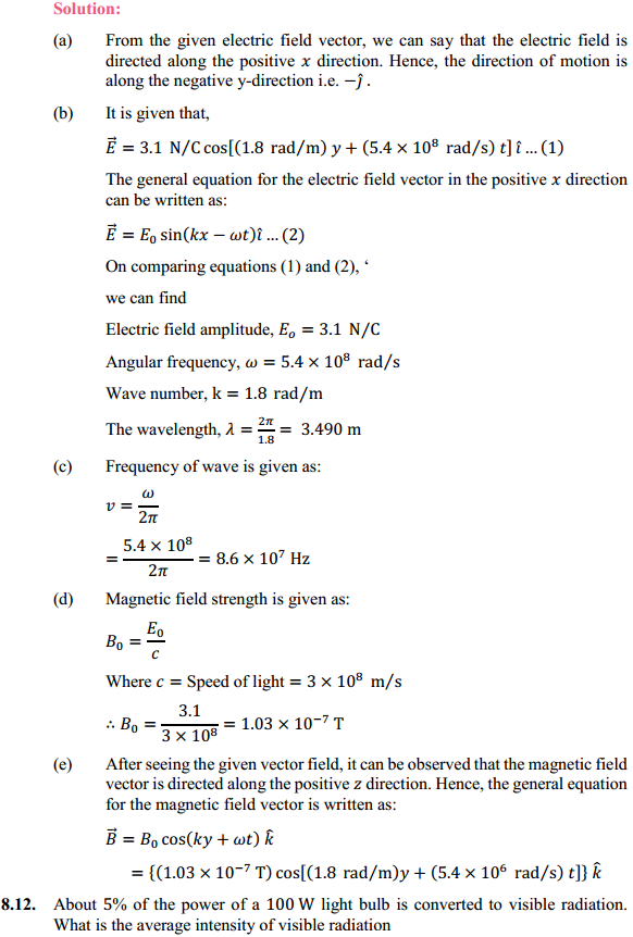 HBSE 12th Class Physics Solutions Chapter 8 Electromagnetic Waves 9
