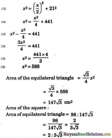 HBSE 9th Class Maths Important Questions Chapter 12 Heron’s Formula 26