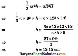 HBSE 9th Class Maths Important Questions Chapter 13 Surface Areas and Volumes 11