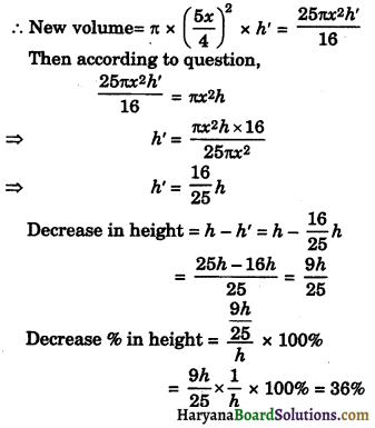 HBSE 9th Class Maths Important Questions Chapter 13 Surface Areas and Volumes 17