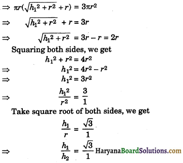 HBSE 9th Class Maths Important Questions Chapter 13 Surface Areas and Volumes 7