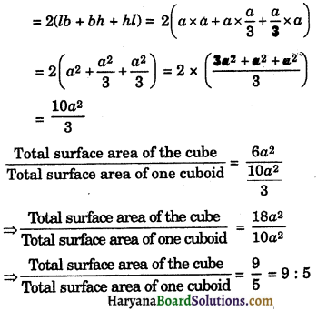HBSE 9th Class Maths Important Questions Chapter 13 Surface Areas and Volumes 9