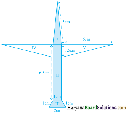 HBSE 9th Class Maths Solutions Chapter 12 Heron’s Formula Ex 12.2 3