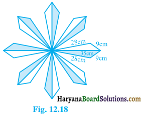 HBSE 9th Class Maths Solutions Chapter 12 Heron’s Formula Ex 12.2 9
