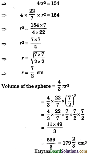 HBSE 9th Class Maths Solutions Chapter 13 Surface Areas and Volumes Ex 13.8 2