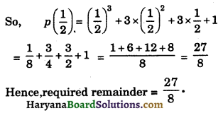 HBSE 9th Class Maths Solutions Chapter 2 Polynomials Ex 2.3 - 1
