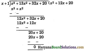 HBSE 9th Class Maths Solutions Chapter 2 Polynomials Ex 2.4 - 3