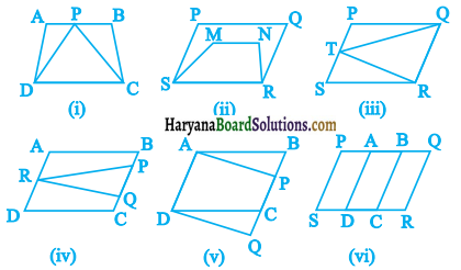 HBSE 9th Class Maths Solutions Chapter 9 Areas of Parallelograms and Triangles Ex 9.1 1