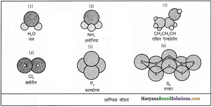 HBSE 9th Class Science Important Questions Chapter 3 परमाणु एवं अणु 1