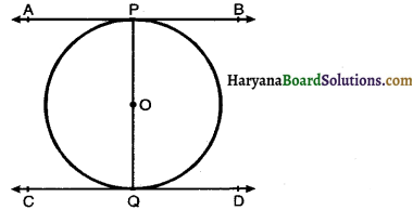 Haryana Board 10th Class Maths Solutions Chapter 10 Circles Ex 10.2 4
