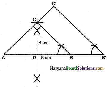 Haryana Board 10th Class Maths Solutions Chapter 11 Constructions Ex 11.1 4