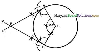 Haryana Board 10th Class Maths Solutions Chapter 11 Constructions Ex 11.2 4