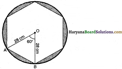 Haryana Board 10th Class Maths Solutions Chapter 12 Areas Related to Circles Ex 12.2 13