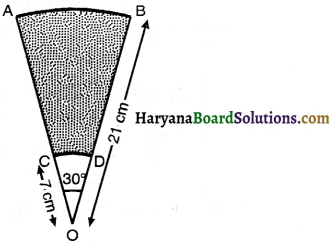 Haryana Board 10th Class Maths Solutions Chapter 12 Areas Related to Circles Ex 12.3 14