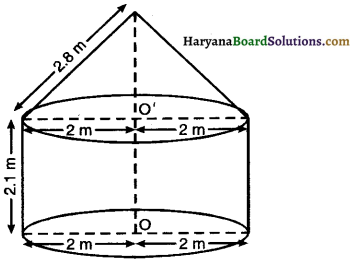 Haryana Board 10th Class Maths Solutions Chapter 13 Surface Areas and Volumes Ex 13.1 7