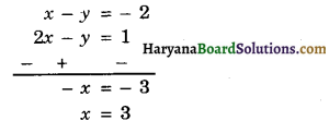 Haryana Board 10th Class Maths Solutions Chapter 3 Pair of Linear Equations in Two Variables Ex 3.4 5