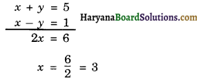 Haryana Board 10th Class Maths Solutions Chapter 3 Pair of Linear Equations in Two Variables Ex 3.6 10