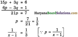 Haryana Board 10th Class Maths Solutions Chapter 3 Pair of Linear Equations in Two Variables Ex 3.6 4