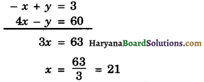 Haryana Board 10th Class Maths Solutions Chapter 3 Pair of Linear Equations in Two Variables Ex 3.7 2
