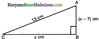 Haryana Board 10th Class Maths Solutions Chapter 4 Quadratic Equations Ex 4.2 1