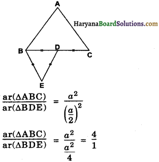 Haryana Board 10th Class Maths Solutions Chapter 6 Triangles Ex 6.4 11