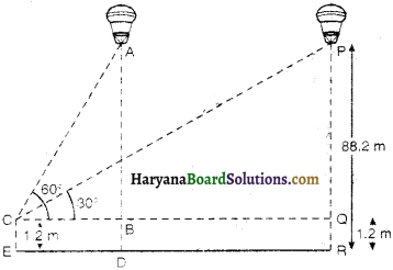Haryana Board 10th Class Maths Solutions Chapter 9 Some Applications of Trigonometry Ex 9.1 14