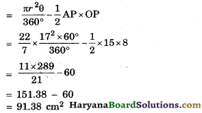 HBSE 10th Class Maths Important Questions Chapter 12 Areas related to Circles - 6