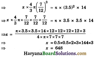 HBSE 10th Class Maths Important Questions Chapter 13 Surface Areas and Volumes - 2