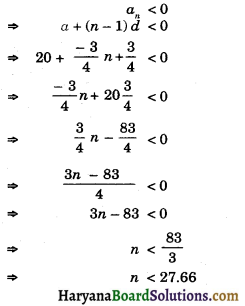 HBSE 10th Class Maths Important Questions Chapter 5 Arithmetic Progressions - 2