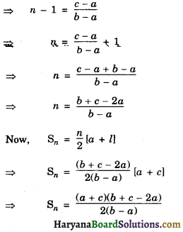 HBSE 10th Class Maths Important Questions Chapter 5 Arithmetic Progressions - 6