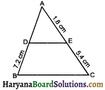 HBSE 10th Class Maths Important Questions Chapter 6 Triangles - 1