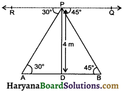 HBSE 10th Class Maths Important Questions Chapter 9 Some Applications of Trigonometry - 1