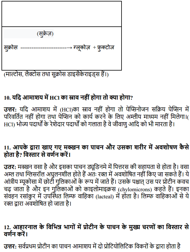 HBSE 11th Class Biology Solutions Chapter 16 पाचन एवं अवशोषण 6