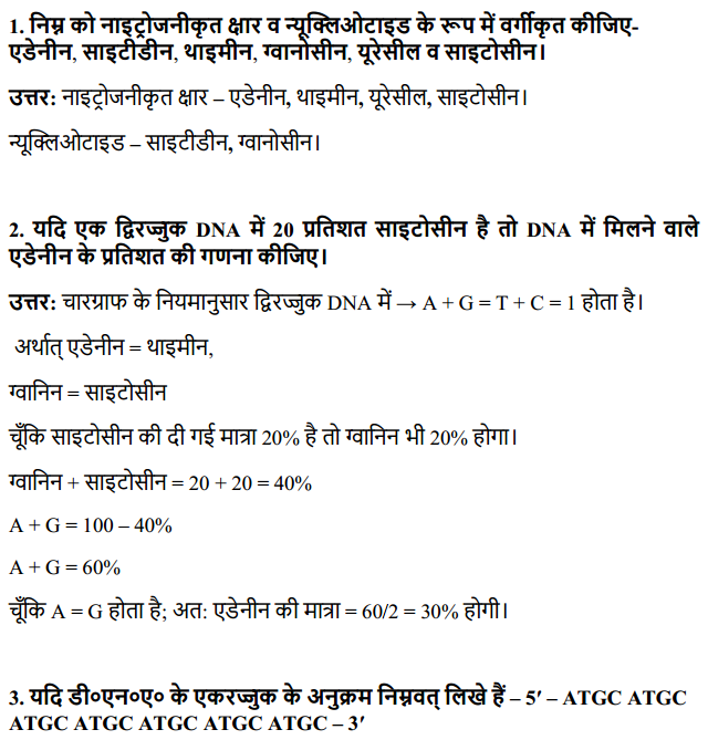 HBSE 12th Class Biology Solutions Chapter 6 वंशागति के आणविक आधार 1