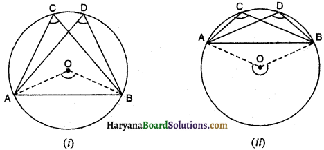 HBSE 9th Class Maths Important Questions Chapter 10 वृत्त 4