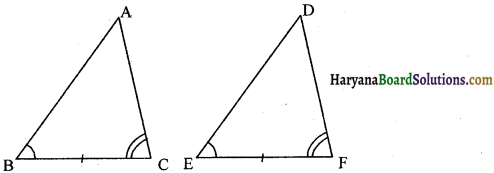 HBSE 9th Class Maths Important Questions Chapter 7 त्रिभुज 1
