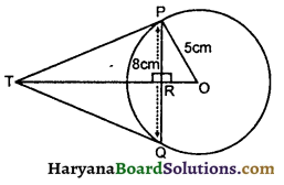HBSE 10th Class Maths Important Questions Chapter 10 वृत्त - 12