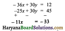 HBSE 10th Class Maths Important Questions Chapter 3 दो चरों वाले रखिक समीकरण युग्म - 3