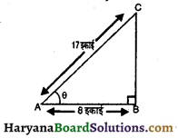 HBSE 10th Class Maths Important Questions Chapter 8 त्रिकोणमिति का परिचय - 1