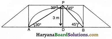 HBSE 10th Class Maths Important Questions Chapter 9 त्रिकोणमिति का अनुप्रयोग - 14