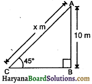HBSE 10th Class Maths Important Questions Chapter 9 त्रिकोणमिति का अनुप्रयोग - 23